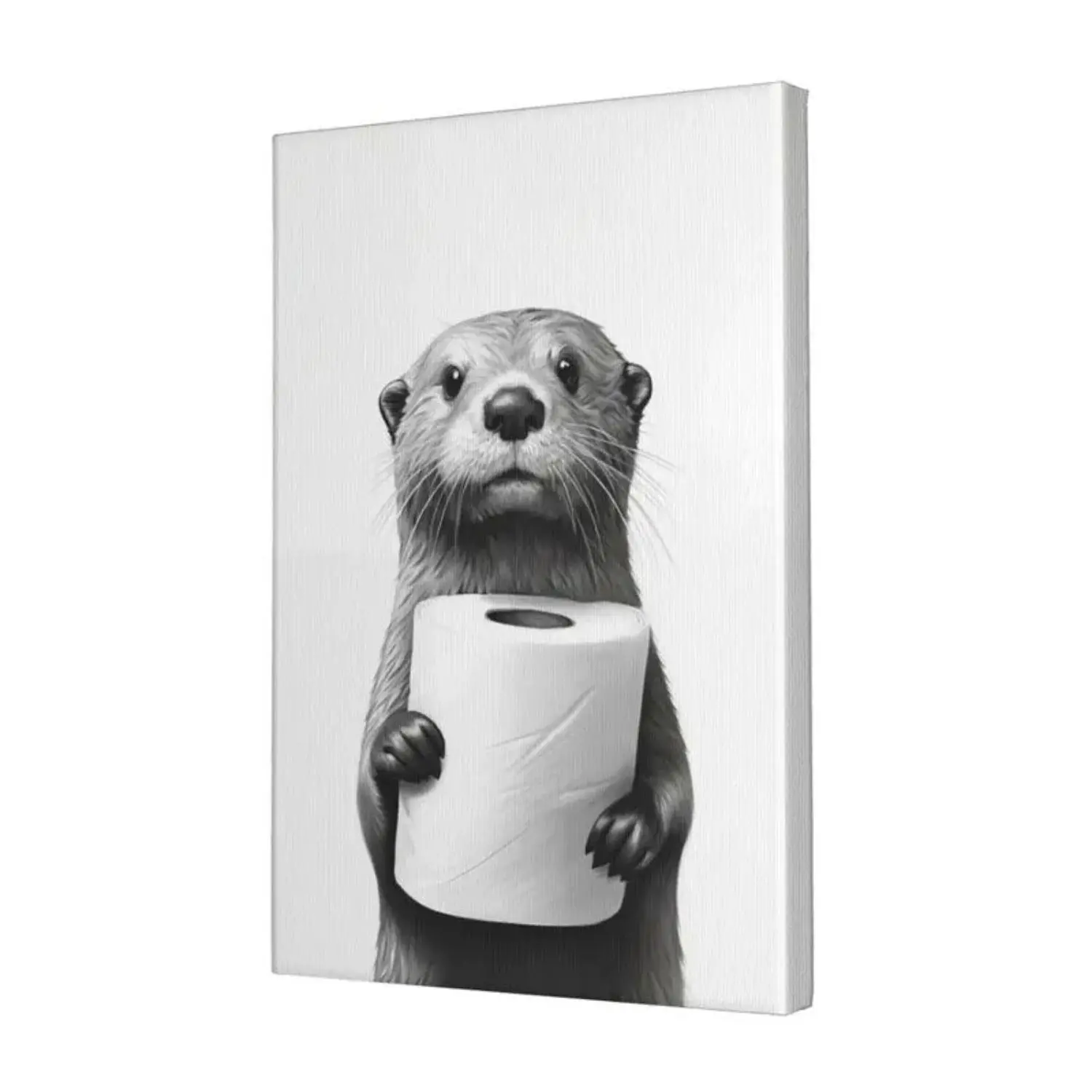 Funny Poster Canvas Wall Art, Animals Decor, Quirky Wall Decor, Otter &  Humor Artwork for Animal Lovers, Funny Gift Idea for Home