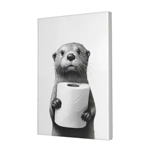Funny Poster Canvas Wall Art, Animals Decor, Quirky Wall Decor, Otter &  Humor Artwork for Animal Lovers, Funny Gift Idea for Home