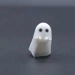 X-KCS01   ULTRAEQUIP Artisan Keycaps - Cute Ghost Resin Keycaps 1U ESC Custom Handmade Keycap Replacement for Mechanical Keyboard (Hey-You Ghost, Opaque)