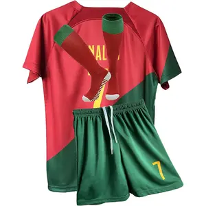 Boys Soccer Jerseys Training Uniform Soccer Jerseys for Kids Youth Soccer Fans Jerseys Gift Kit Set