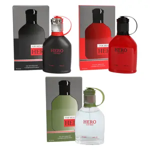 Bundle of Hero for Men Green, Black and  Eau De Toilette 110ml/3.8fl.oz. Fragrance Cologne for Men