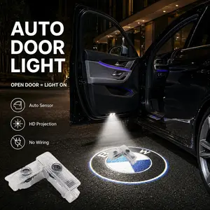 2PCS Car Door Laser Welcome Light for BMW 3/5/7 Series X Series MINI, HD High Brightness No-Damage Installation