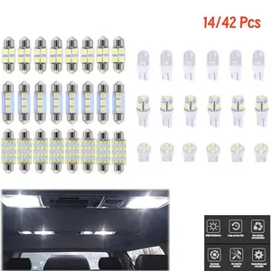 Interior Car Lights - 6000K Super Bright White LED Bulbs Replacement Kit for Car Interior and Exterior Lighting