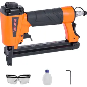 Spring new arrivals Pneumatic Staple Gun, 20 Gauge T50 Pneumatic Upholstery Stapler for 7/16" Crown 5/32"-5/8" Length Staples, 70-110 PSI Air Staple Gun for Woodworking, Upholstering, Fabric, Crafts, DIY Projects