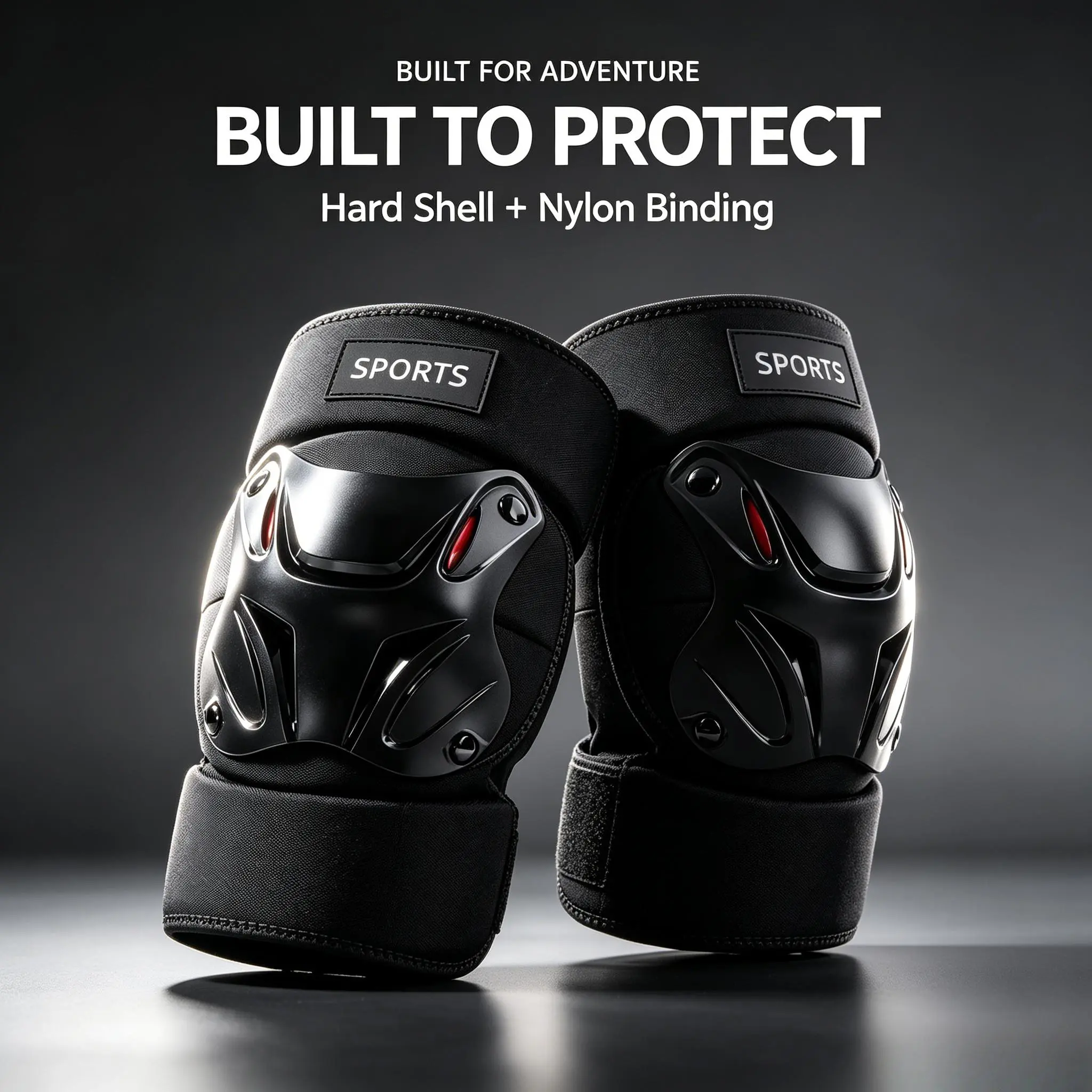 Adults' Default 1pair Kneepad+1pair Elbowpads - Cycling Protective Equipment, Motorcycle Safety Accessory, Skateboarding Support to Enhance Your Safety, Cycling Protective Gear