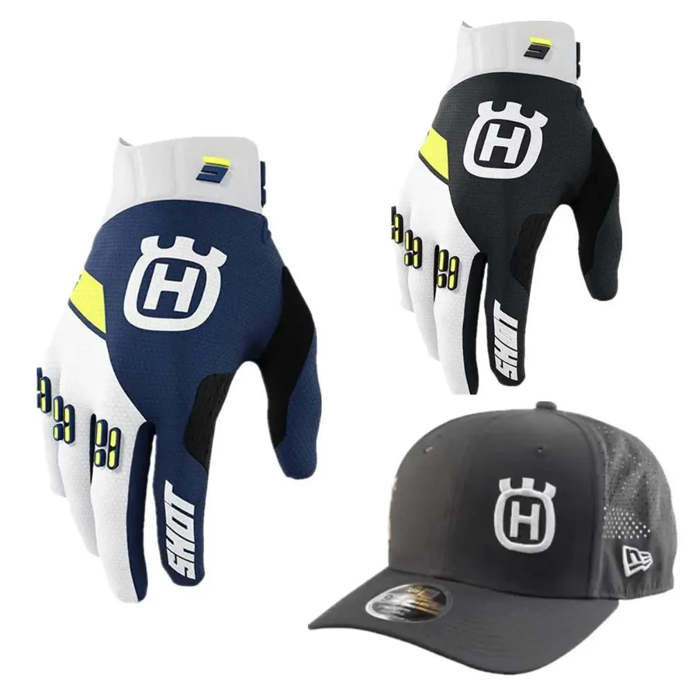 2025 husqvarna Motocross Glove Top Navy MX Gloves Off Road Motorcycle Glove MTB Dirt Bike Gloves