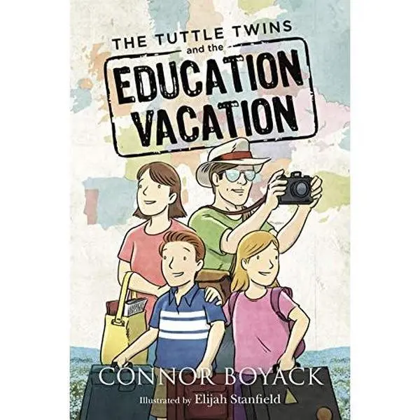 USED Book - The Tuttle Twins and the Education Vacation by Connor Boyack (Paperback) - english