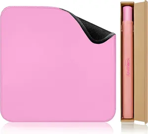 Macaron Pink Mahjong Mat -100% No Creases American Mahjong Mat, Anti-Slip & Noise Reduction Mahjong Table Cover, Mahjong Mats with Carrying Bag for Mahjong, Poker, Card Games, Dominoes, Board Games