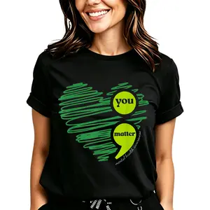 You Matter Mental Health Awareness T-Shirt for Women Men Cotton Clothing
