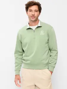Old Navy Men's Rotation Fleece Graphic Quarter Zip