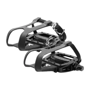 BV 9/16in Bike Pedals with Toe Clips (Shimano SPD Cleats included) | BV-PD-S5E