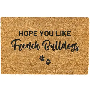 Hope You Like French Bulldogs Doormat, Funny, Decorative Mat, Coir, Welcome Mat, Non-slip, Indoor, Outdoor