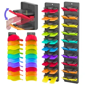 Hat Organizer for Baseball Caps 2 Packs with Built in Spring Clips - Wall Mount Hanging Closet Hat Rack Holder, Adjustable Storage for Door/Closet Display Decor Hat Racks Hanger (Strong Adhesive & Screws)
