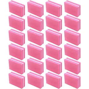 50Pcs Pink Sponge Nail Files and Buffers Mini Nail Polishing Tools for Fingernails Pedicure Handheld Sanding Files for Professional Manicure and Home Use