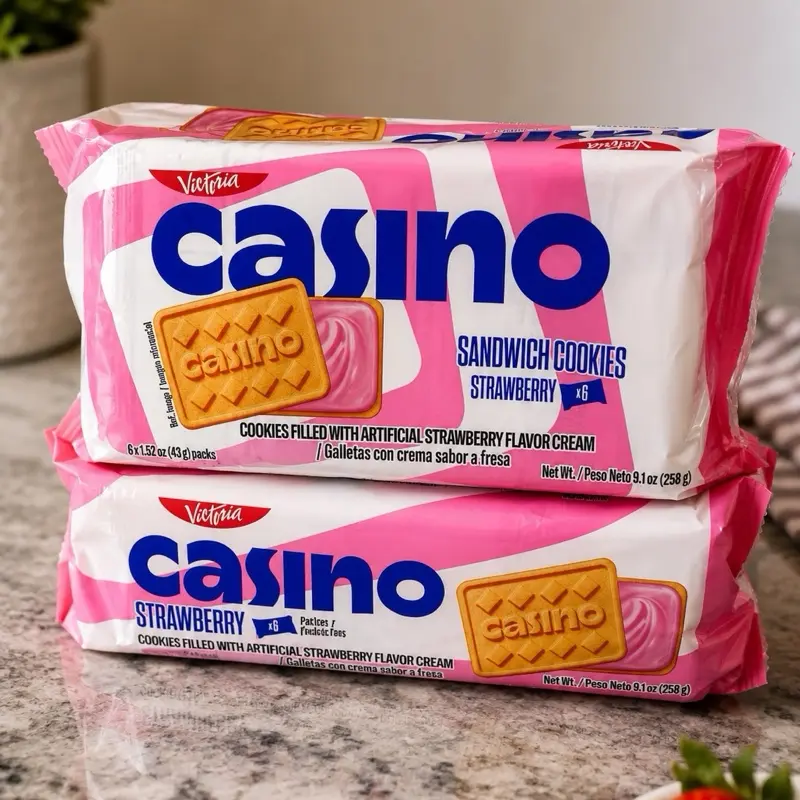 Bonbon casino favor strawberry 2pack