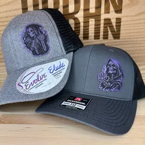 Grim Reaper His and Hers Hats Richardson 112 & Evolve Ponytail Single or Double Hats for Him and Her