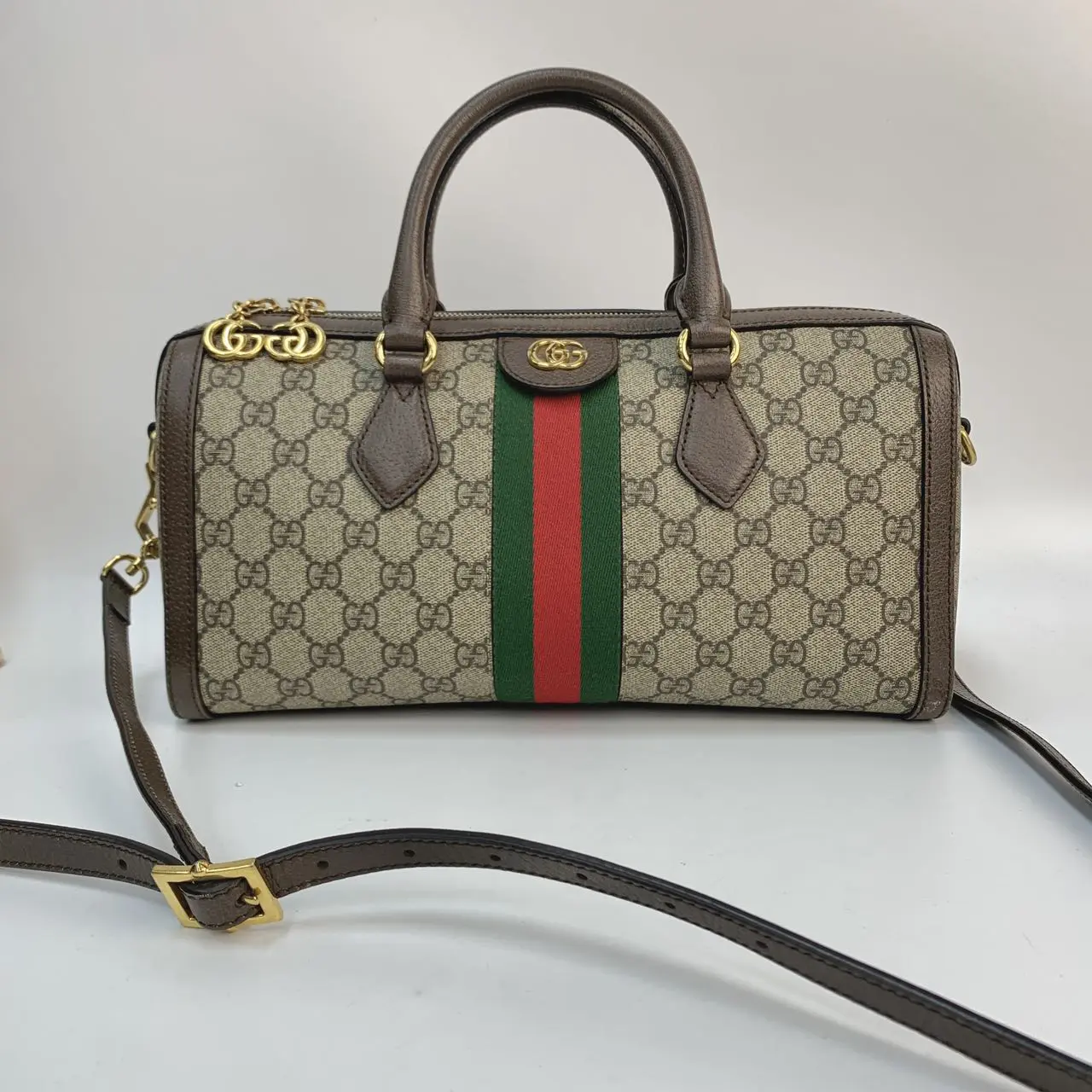 Pre-owned GUCCI canvas Crossbody Bags Ophidia GG Medium Boston Bag [BF 12Z] YS1492