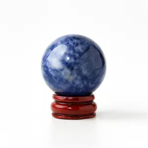 Blue Blossom Sodalite Crystal Sphere – Elegant Natural Stone for Home Décor & Energy Balance