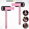 MANUEKLEAR Unisex Design Weightlifting Wrist Straps with D-Rings, 10mm Neoprene Padded Wrist Wraps, Non-Slip Pink Fitness Accessories for Women, Deadlifting & Cable Machine Workouts Compatible with Cable Machines