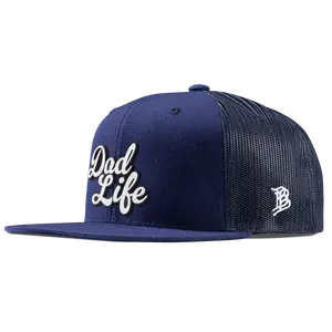 Dad Life Script Flat Bill Trucker Hat