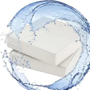 Outdoor Chair Cushions 24x24x4 Inch, Waterproof Beige Patio Furniture Cushions Set of 2 with Ties & Handle, 3 Year Color Fastness Square Replacement Seat Cushions for Sofa, Couch