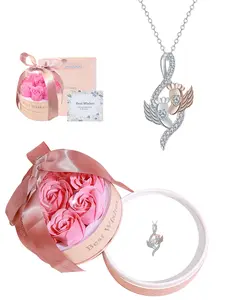 Women's Miscarriage Necklace Pendant, Memorial Jewelry Gift for Mothers, Baby Angel Infant Memorabilia, Elegant Copper Chain