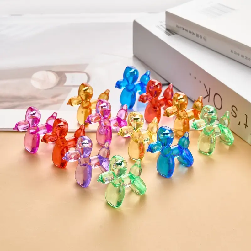 50pcs Mini Cartoon Dog Figurines, DIY Craft Decorations, Cute Crystal-Like Sculptures, Home Office Party Decor, Figure Decor, Seasonal Festive Ornaments