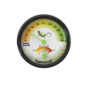 Reptile Rearing Box DialGauge High-Accuracy Temperature Humidity Thermometer