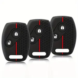 For Honda Jazz FRV Accord Civic CR-V 2008 Crz Insight Fit SRV Chord 7 Gr8 150 R Silicone 2 Buttons Car Key Case Cover Remote Fob