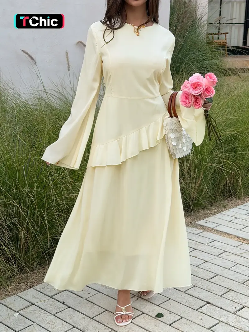 How to dress up plain long sleeve dress - TikTok Shop