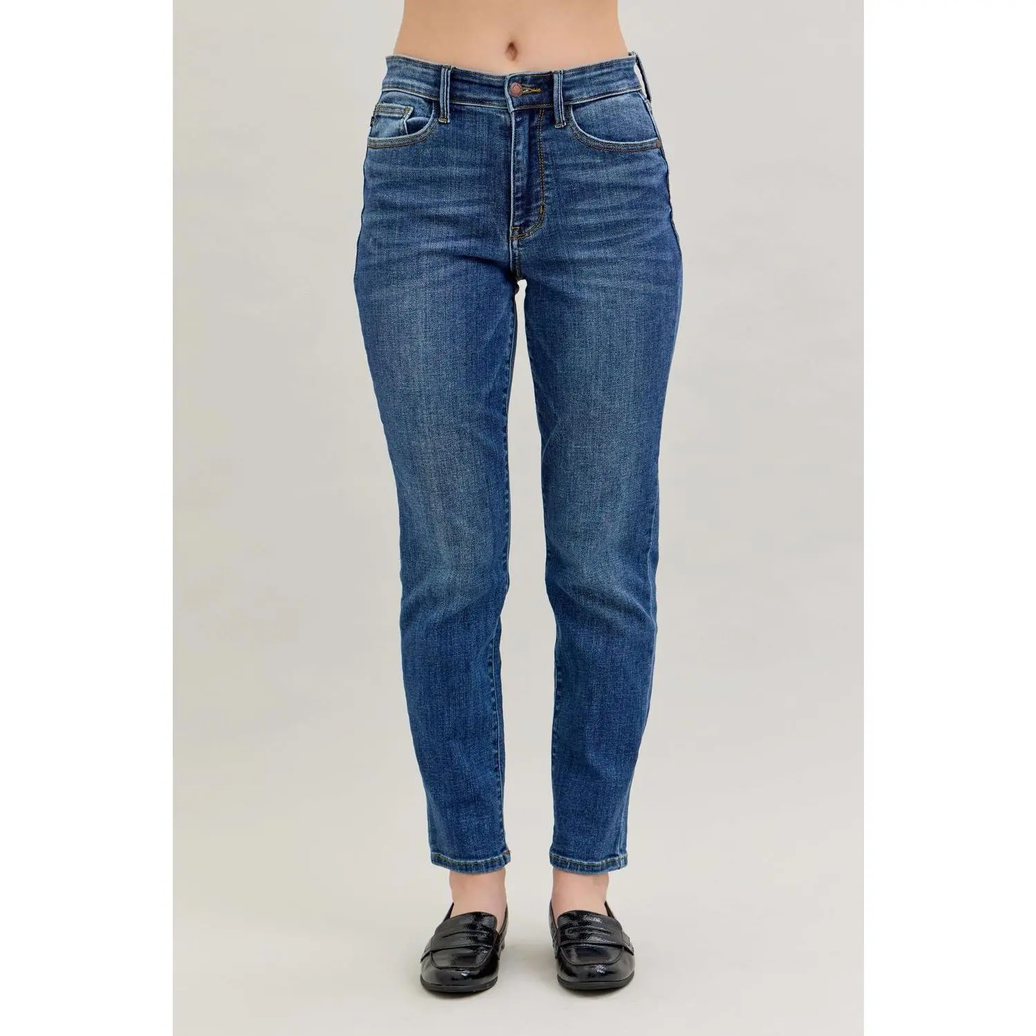 Judy Blue High Waist Shield Back Pocket Slim Denim 82549 judy blue Bottom Jean, Spandex, Cotton
