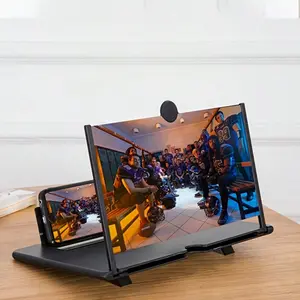 Foldable Phone Screen Magnifier Stand, Convert Smartphone to Tablet, Hands-Free Viewing, Eye Protection, Portable Design