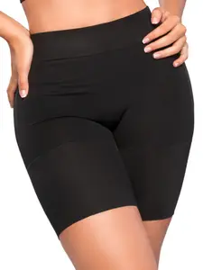 Women's High-Waisted Seamfree Thong Shapewear SMI04052 - Black, Medium, Multi-Size, Minimalist Invisible Look, Tummy Control Compression, 4-Way Stretch Technology, Soft Breathable Everyday Polyamide Blend Fabric