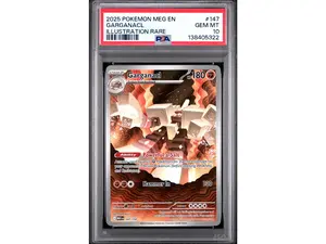 2025 Pokemon Mega Evolution Illustration Rare Garganacl #147 PSA 10