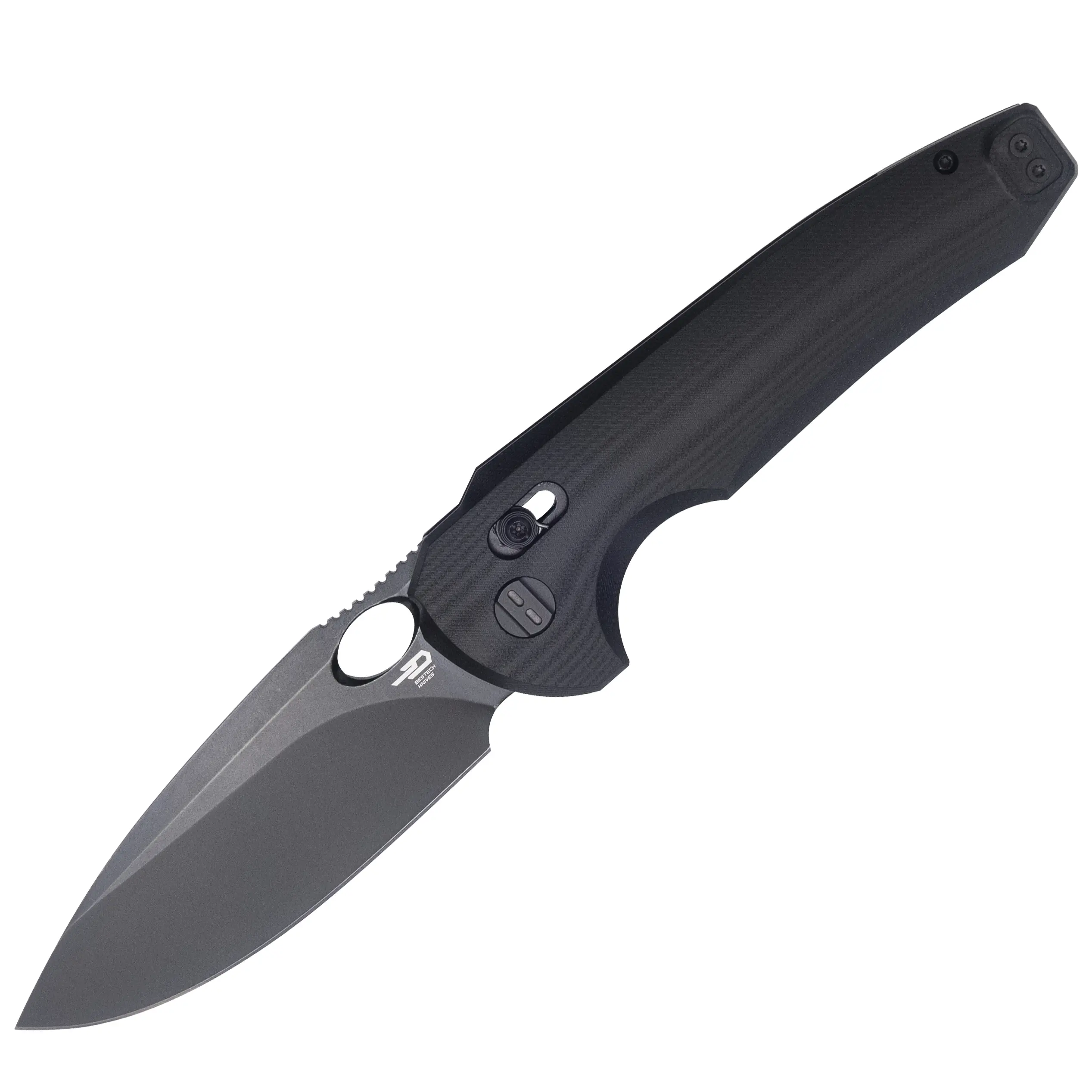 BESTECH KNIVES Foldable Flipper Pocket Knife with 3.71" 14C28N Steel Blade, Ergonomic Non-Slip G10 Handle and Deep-Carry Pocket Clip for Camping & Whittling