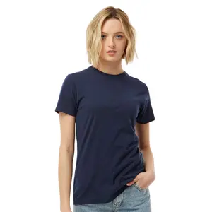 Tultex Women's Fine Jersey Classic Fit T-Shirt, Bulk Tee, 100% Ring-Spun USA Cotton, 4.5 oz. Assorted Short Sleeve Crewneck Plain Tees, Multi Pack Solid T-shirts
