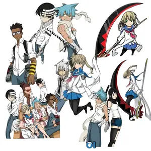 SE Sparto Stickers for Car Laptop Flasks etc Water-proof UV-resistant 5 Inches Tall 4oz Weight Soul Eater SpartoI Kowai Wheel Decal Vehicle Exterior Decoration Glossy Finish