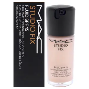 Studio Fix Fluid SPF 15 - NW25 Rosy Beige With Rosy Undertone by MAC for Women - 1 oz Foundation