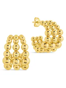 Bubble Sphere Trio Hoop Earrings