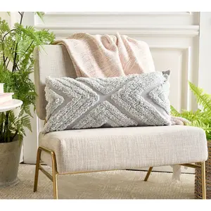 Home Reflection Tufted Decorative 12" x 24" Pillow