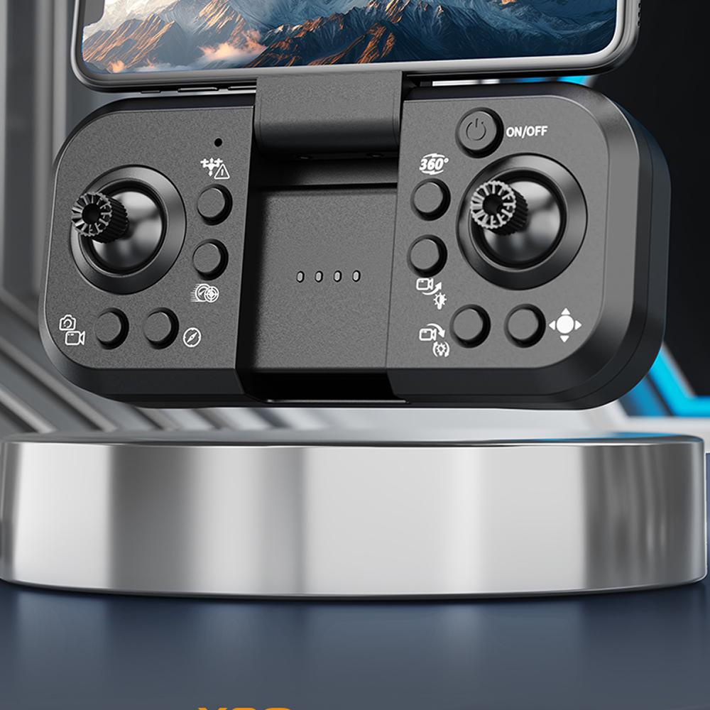 Drone with 8K  Dual Camera, 2000m / 6562ft Long Range for Beginners, Large Remote Screen & Body LCD Display, Brushless Motors, Optical Flow Stable Quadcopter, 2 Batteries