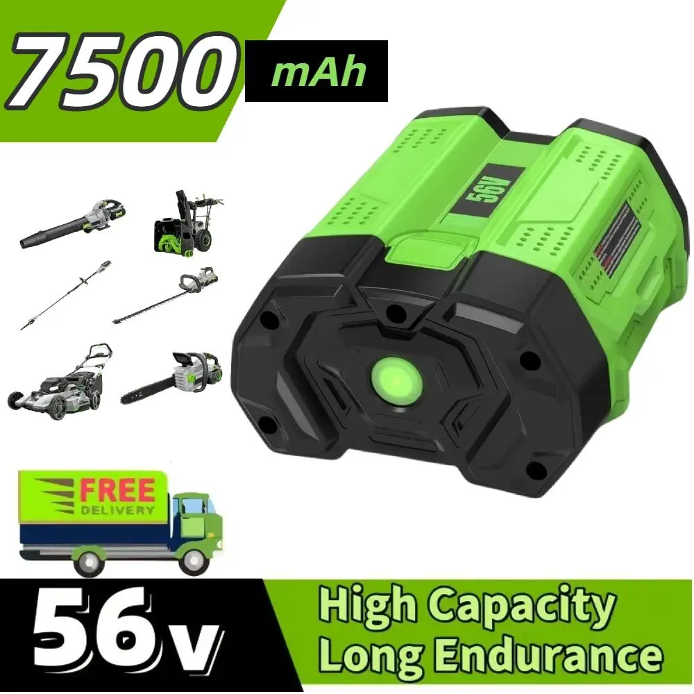 56V 7.5Ah Lithium-Ion Battery BA4200 BA2800T for EGO Power Tools High Capacity Long Endurance 7500mAh 56V 7.5Ah Lithium-Ion Battery BA4200 BA2800T for EGO Power Tools High Capacity Long Endurance 7500mAh