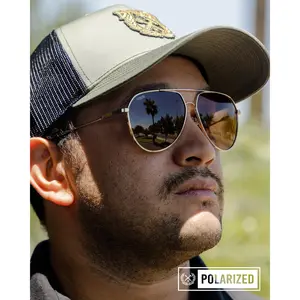 Goose Sunglasses - Gloss Gold & Bronze Polarized