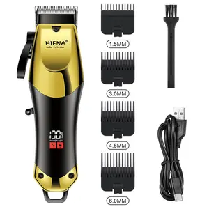 Professional Cordless Hair Clipper Set, 1 Set Rechargeable Hair Trimmer with Accessories, Hair Grooming Kit for Men, Barber Clipper Set, USB Rechargeable Clipper
