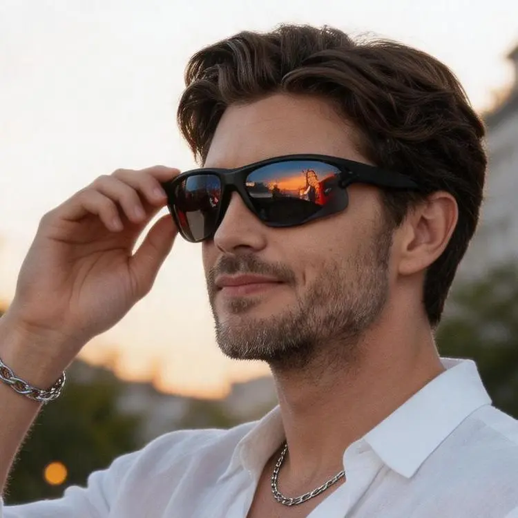 Unisex Sunglasses 6-Pack for Sports and Outdoors, Stylish Sporty Driving Shades with UV400 Protection, Sports Outdoor Sunglasses