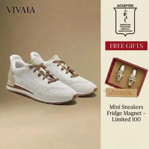 VIVAIA Slip-On Arch Fit Sneakers All-Day Comfort, APMA, Water-Repellent, Machine Washable, High Rebound Sole, Breathable Knit Healthcare/ Travel / Standing Workers Shoes, Comfortable Sneakers, Unisex Shoes (All Day) SpringStatements, SpringFresh