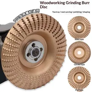 Wood Grinding Discs for Angle Grinder 4-Pack Sanding Polishing Wheels with Spikes Abrasive Discs for Woodworking Polishing Tools Accessories
