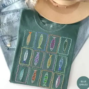 Comfort Colors Sardines Tinned Fish T-Shirt, Funny Vintage Canned Fish Tee, Retro Seafood Graphic Shirt, Comfort Colors Graphic Tee, Casual Outfit, Vintage Wash Shirt, Oversized Women’s Outfit, Apr 8