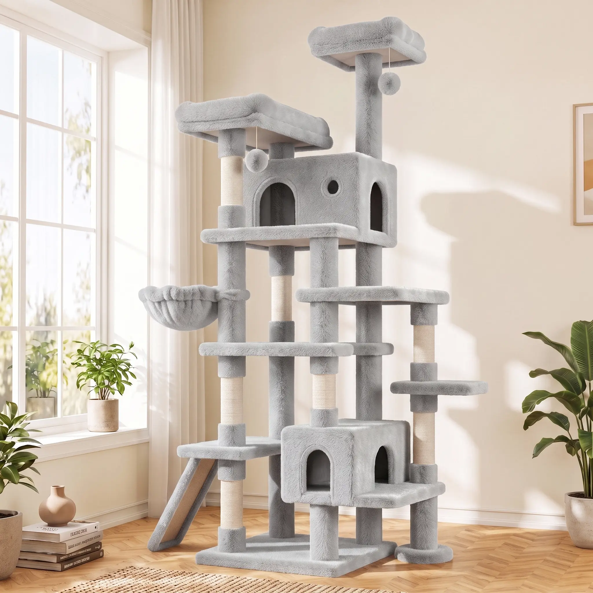 Grey-Multi Pillar Stable Frame