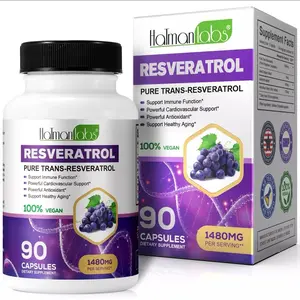 High Purity Resveratrol Capsules 98% Trans-Resveratrol Reservatrol Supplement -, Trans-Resveratrol Antioxidant